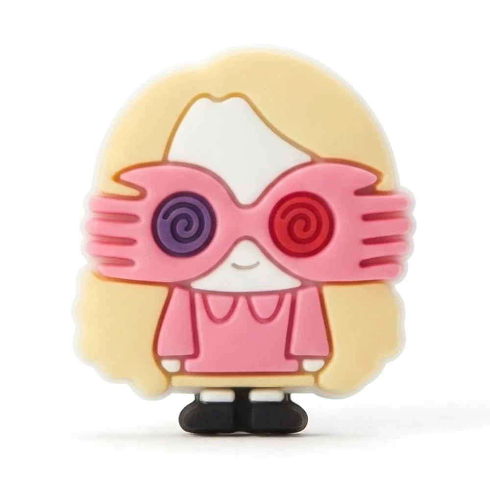 Jibbitz Luna Lovegood avec lorgnospectres roses à spirales, charm Crocs Harry Potter