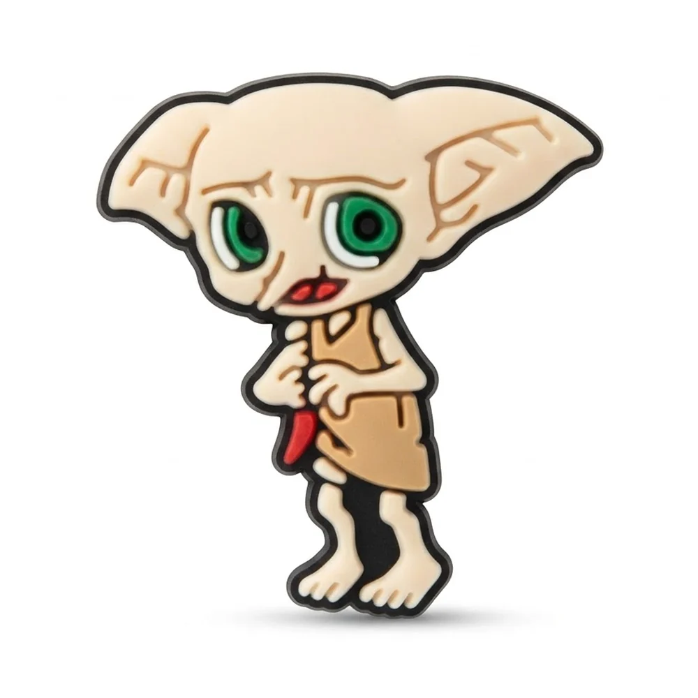 Jibbitz Dobby debout dans sa taie d'oreiller beige, charm Crocs Harry Potter